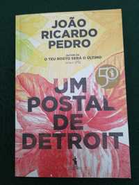 Livro "Um Postal de Detroit" de João Ricardo Pedro