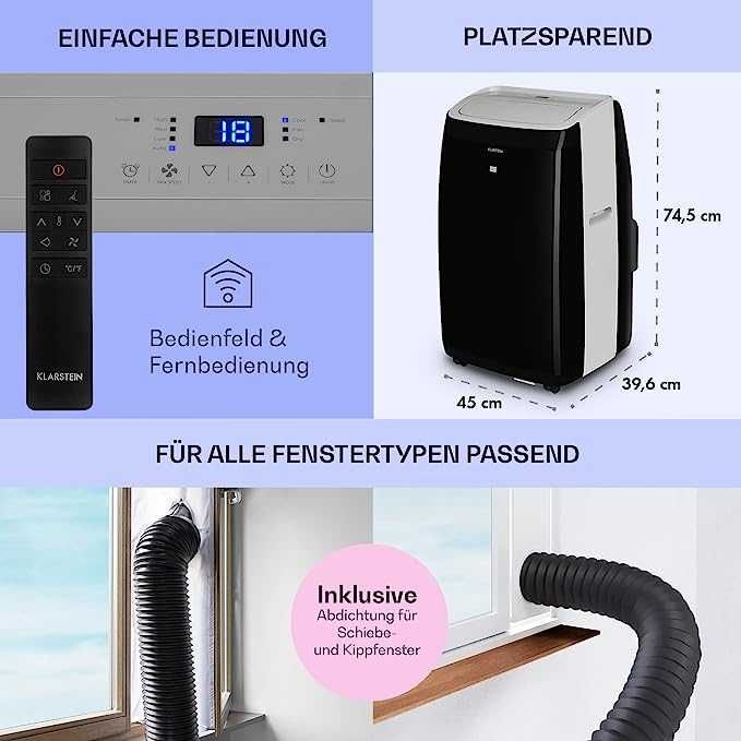 System klimatyzacji Klarstein Grandbreeze Eco 12K.