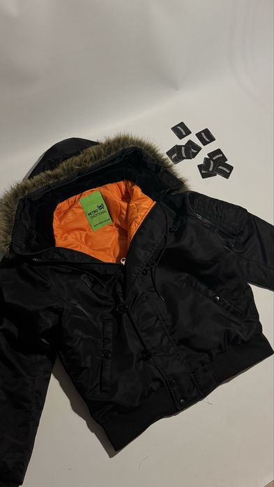 ma1 аляска куртка бомбер alaska утепленная со стемным мехом