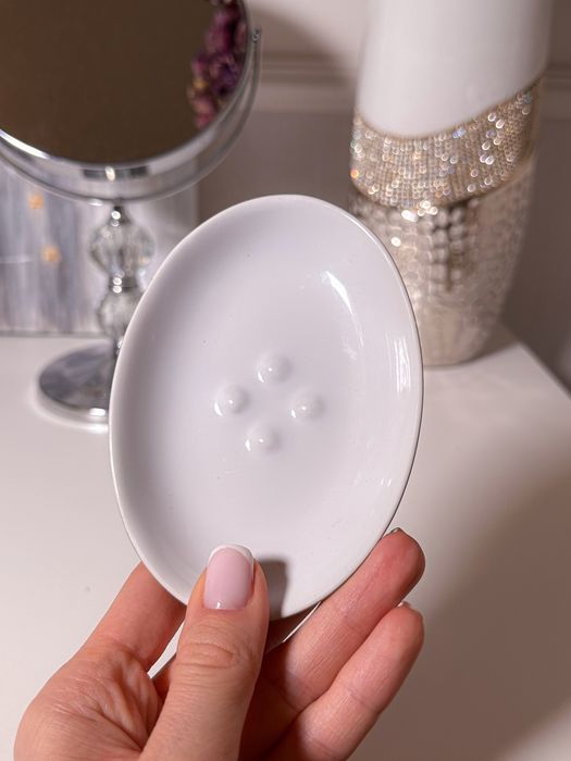 Mydelniczka Ekoln Ikea szara beżowa