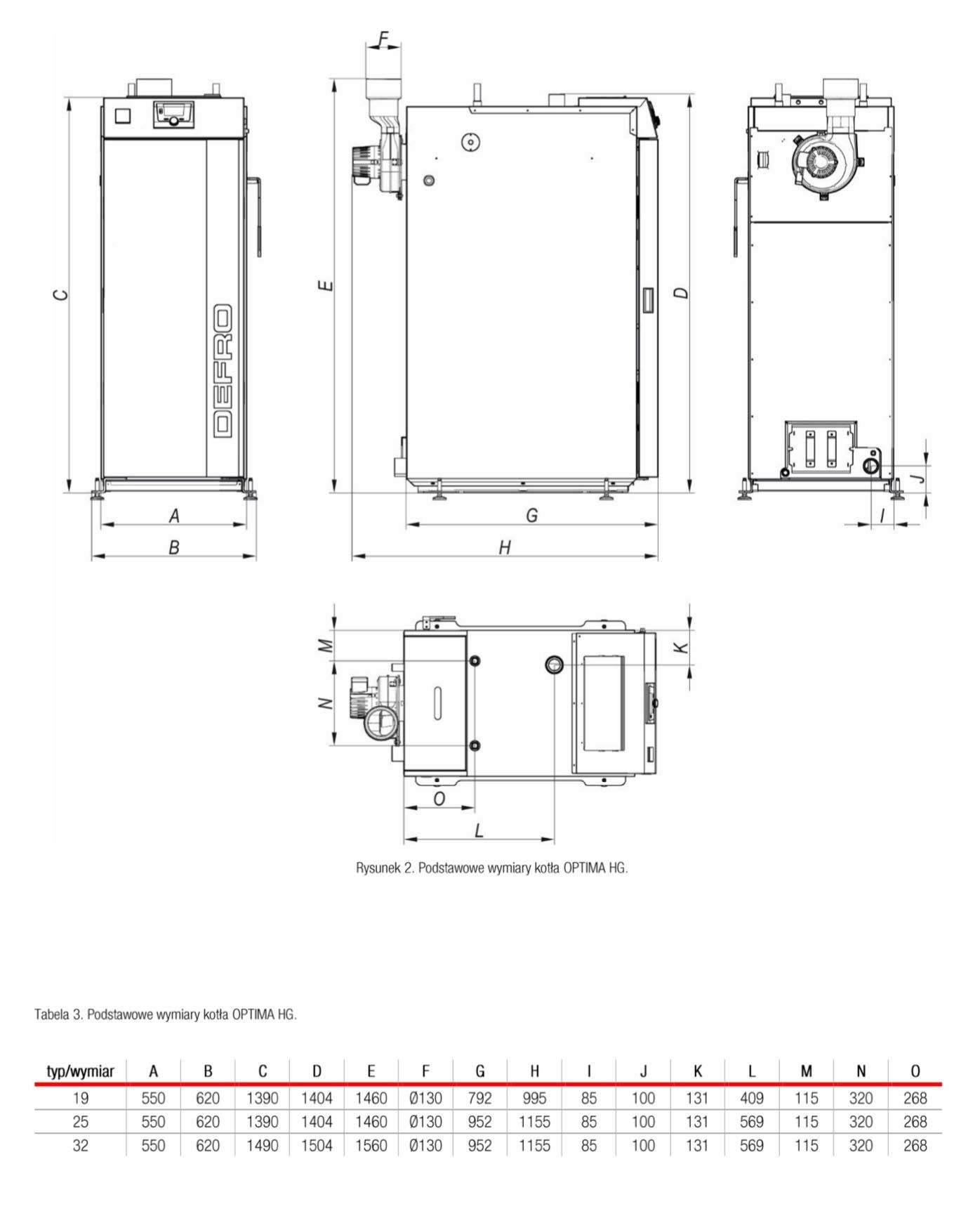 DEFRO Optima HG 19 kW kocioł zgazowujący drewno + BUFOR DBO S 800 lit