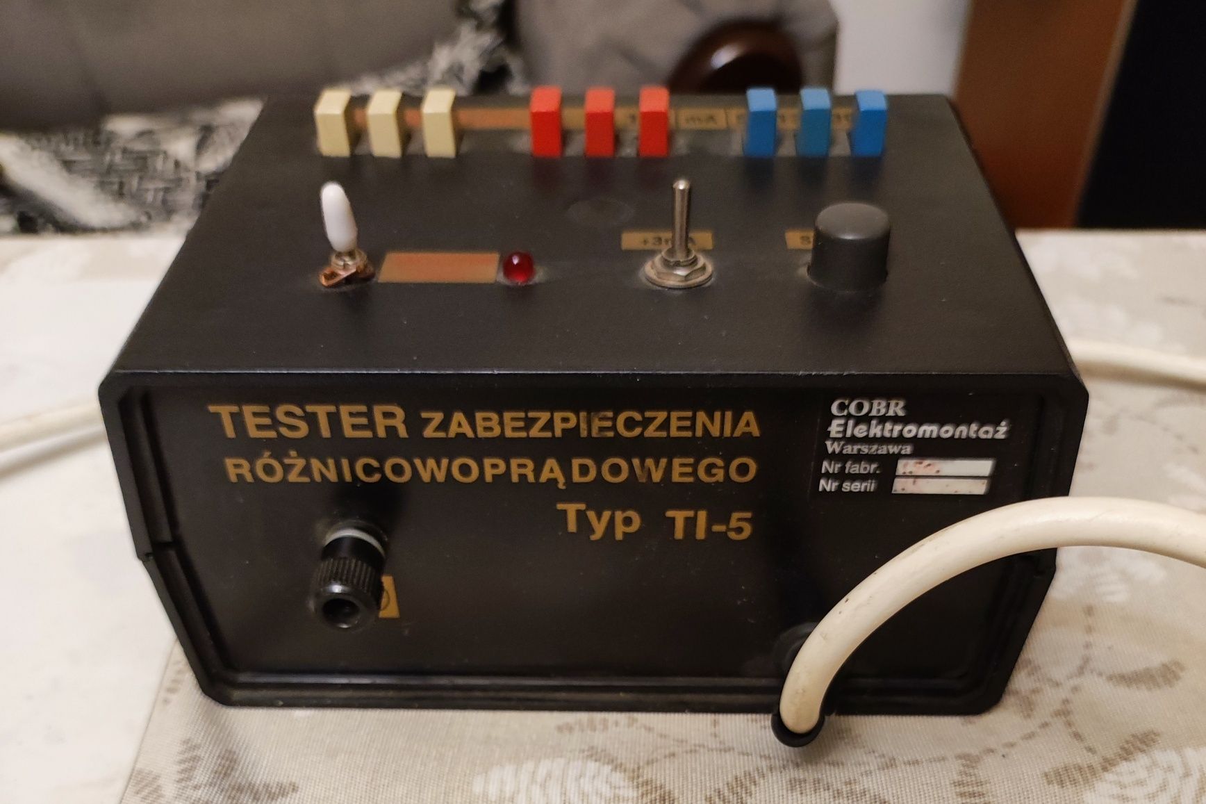 Legendarny tester zabezpieczenia różnicowo-prądowego TI-5