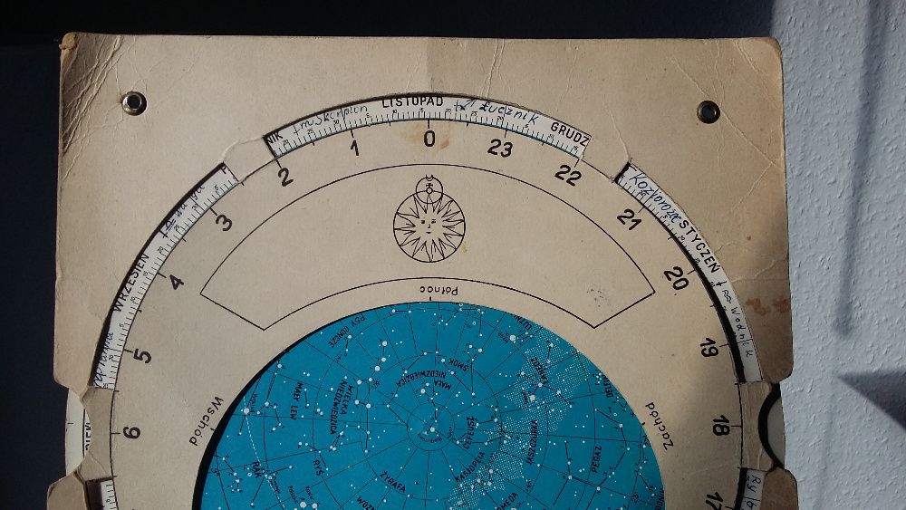 I wydanie, 1964r., PRL, PTMA Stara Obrotowa mapa nieba, kolekcjonerska