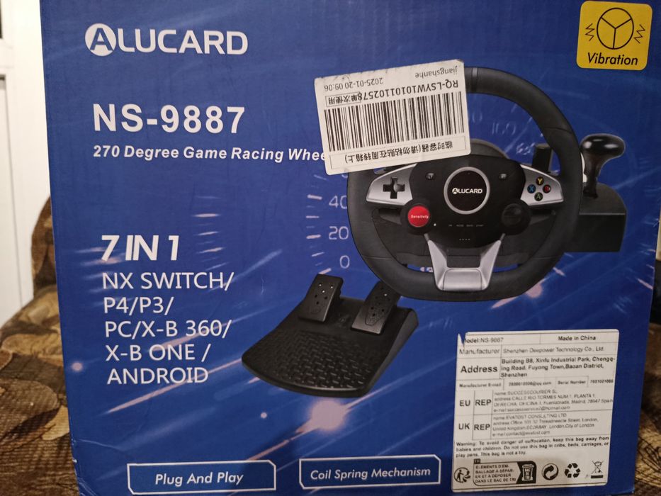 Ігрове кермо Alucard NS-9887 для ПК ,PS,XBox