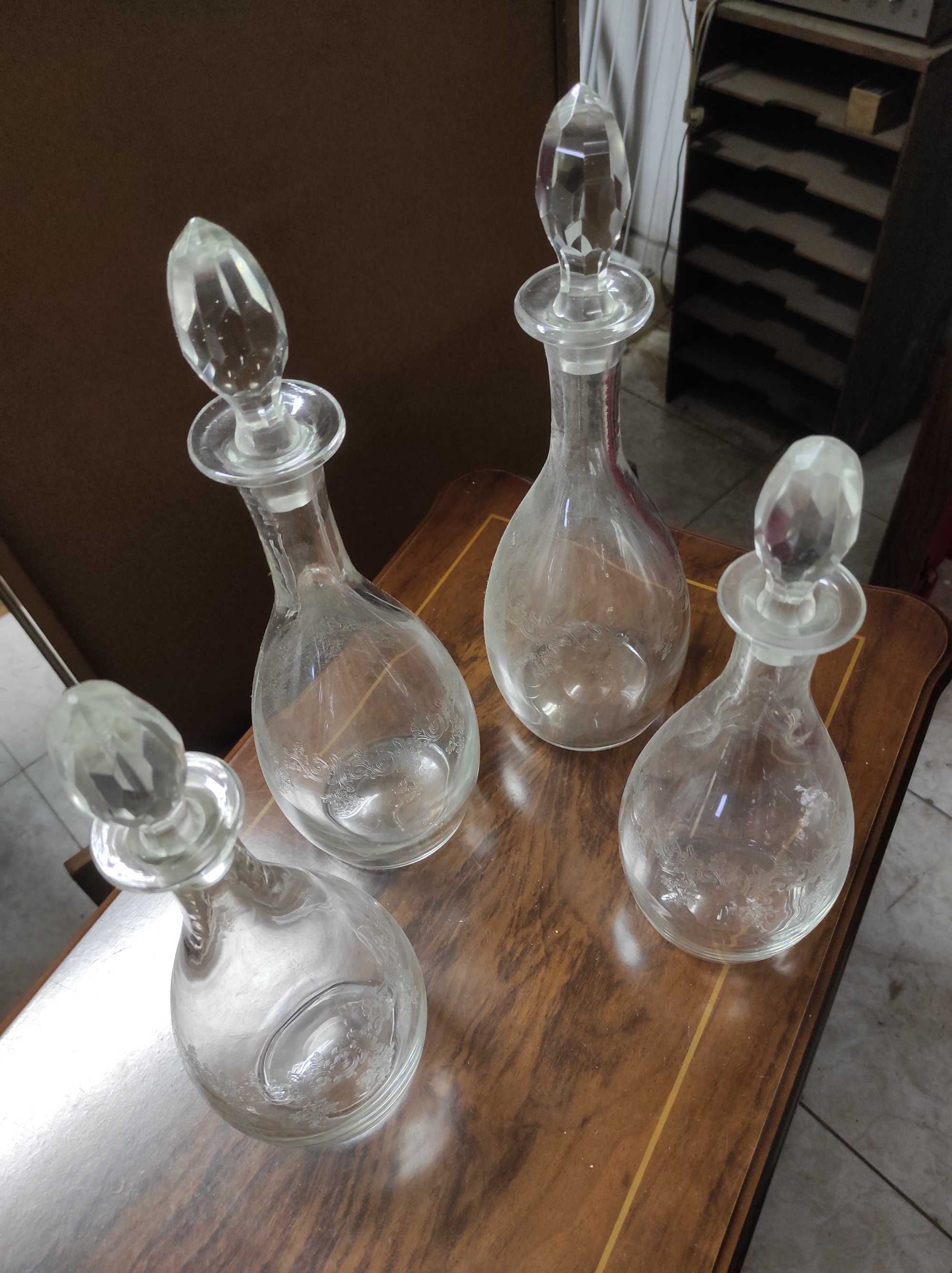 4 garrafas de Cristal d'Arques