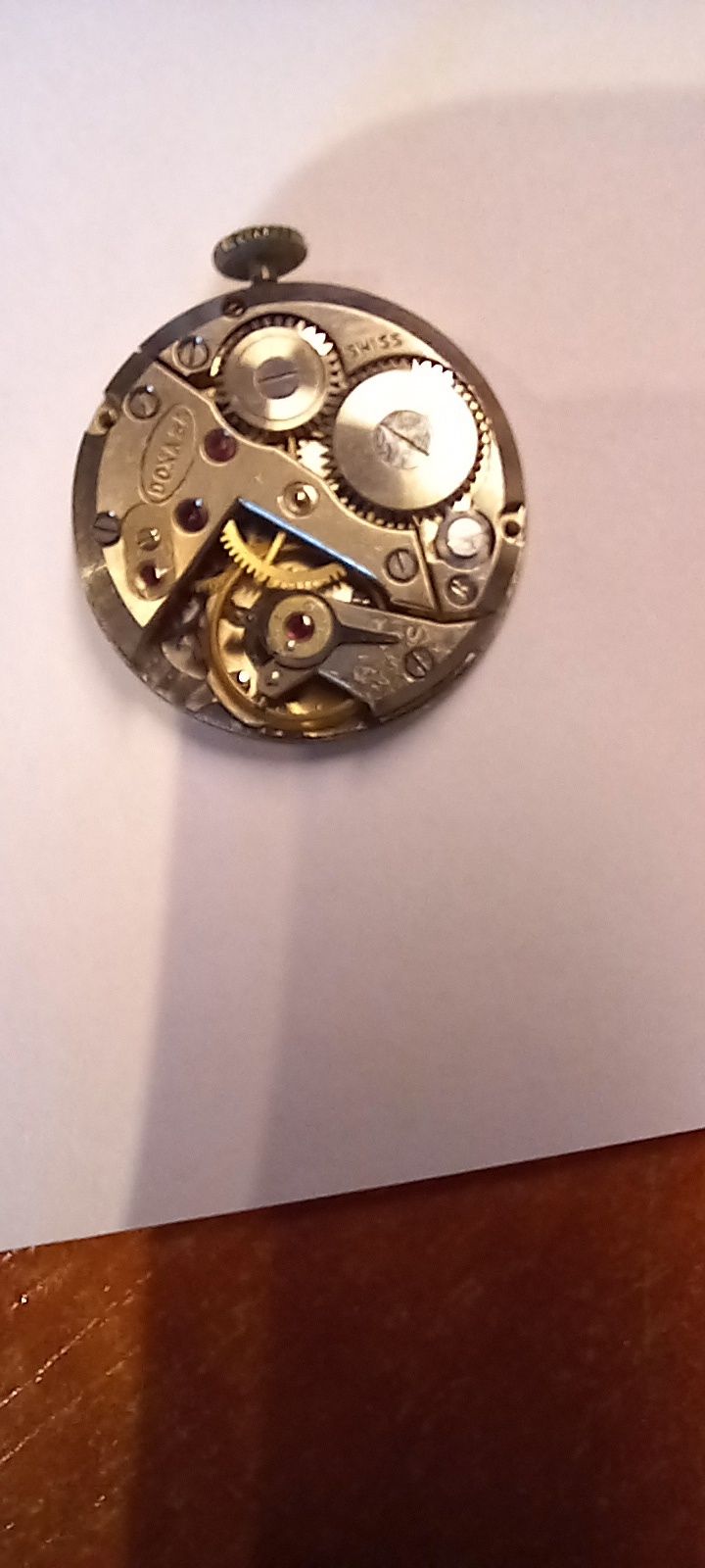 Mechaniczny złoty zabytkowy damski zegarek Doxa Anti-Magnetic 585