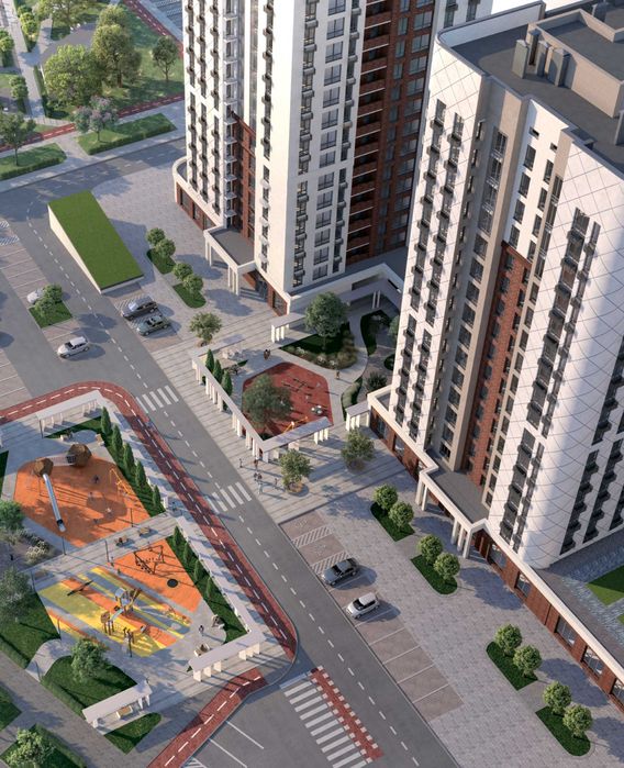 2х комн. 54 кв.м. в новом ЖК на Грушевского, рассрочка, без комиссии