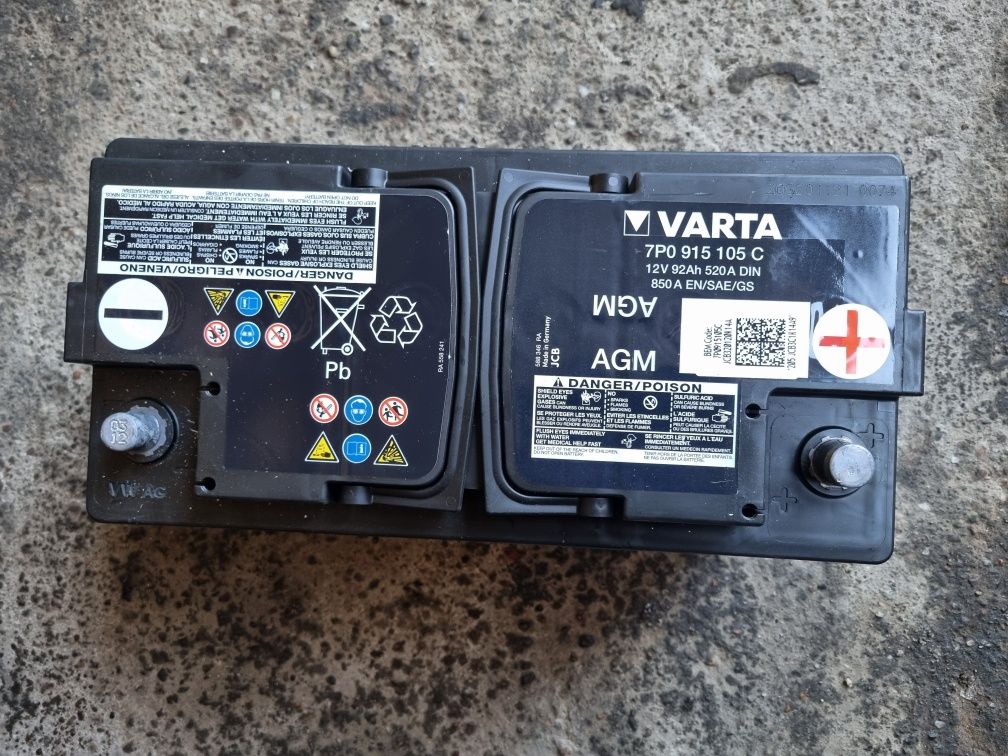 Akumulator AGM VARTA 92ah 520A Audi