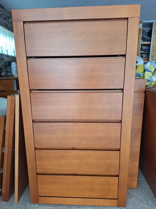 Mobilia quarto MDF folheada a cerejeira