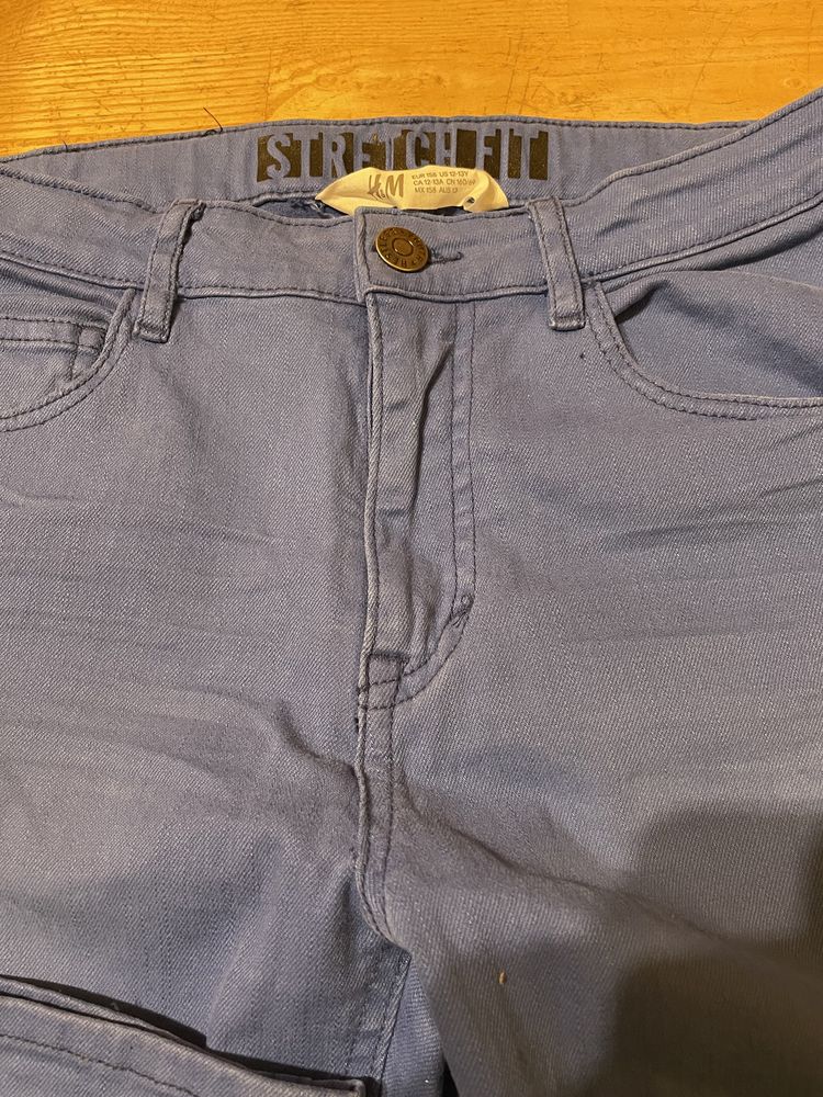 Jeans dziewczęce niebieskie H&M