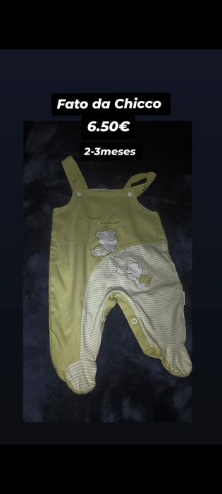 Roupa para bebê em 2 mão