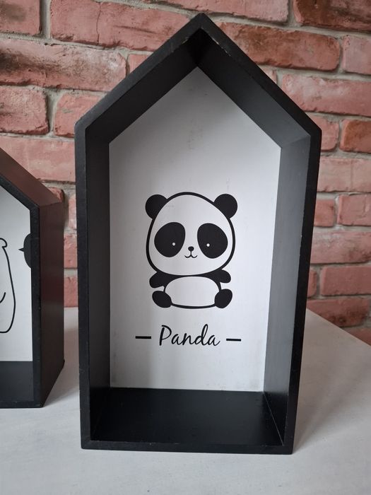 Zestaw półek domków panda miś
