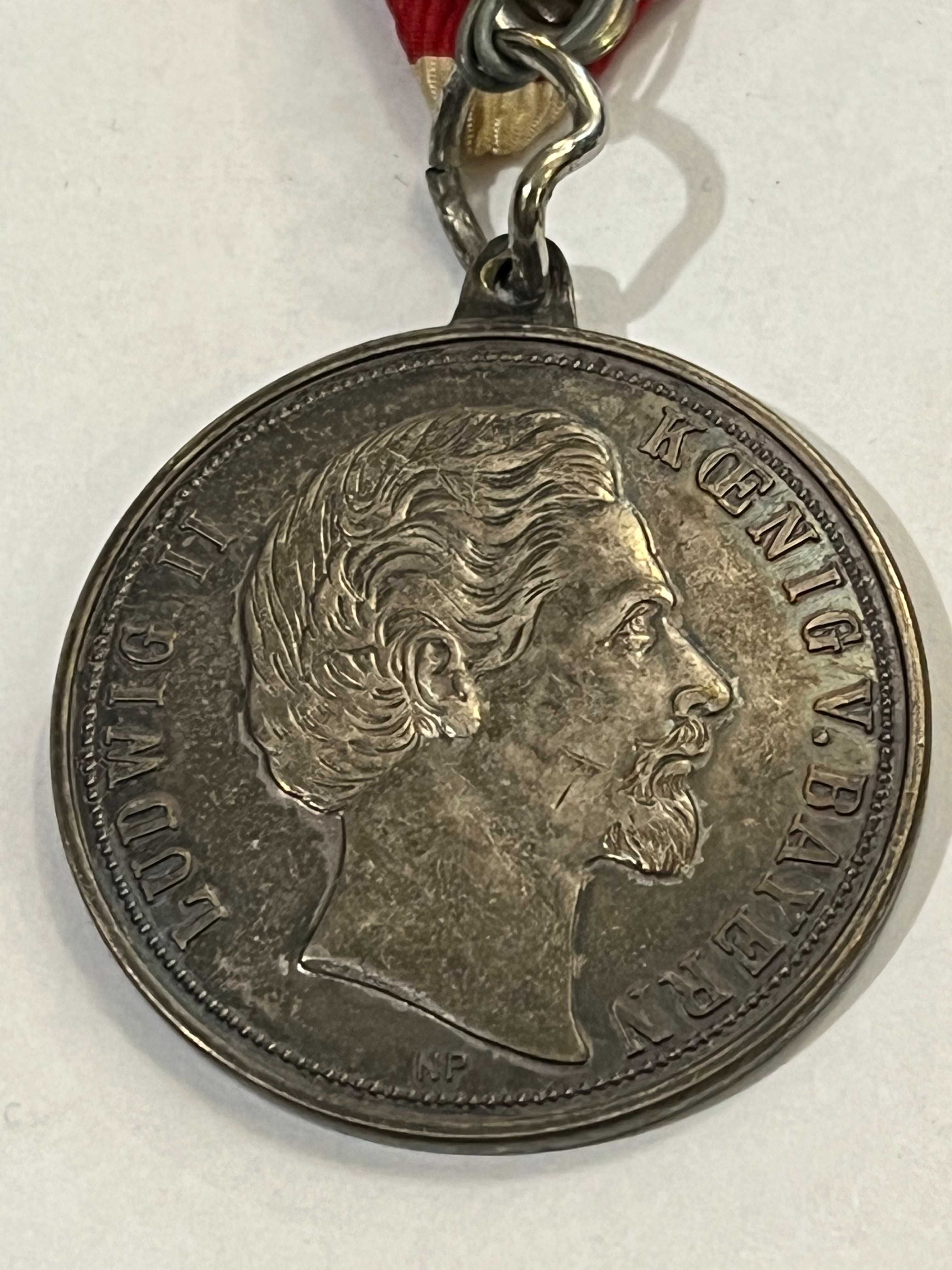 Bawarski medal patriotyczny z wizerunkiem Ludwika II