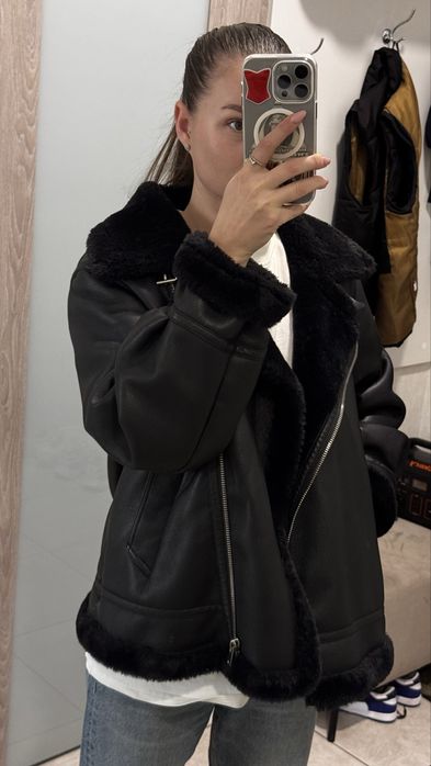 Дублянка Mango з еко шкіри