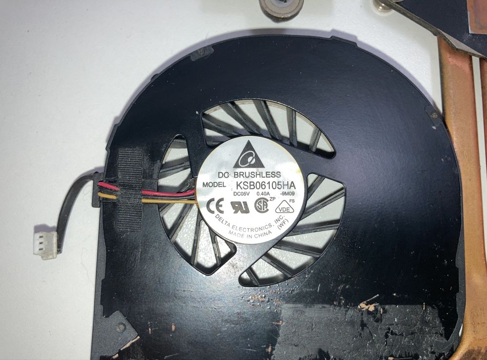 System układ chłodzenia Acer eMachines D640 D730 radiator wentylator