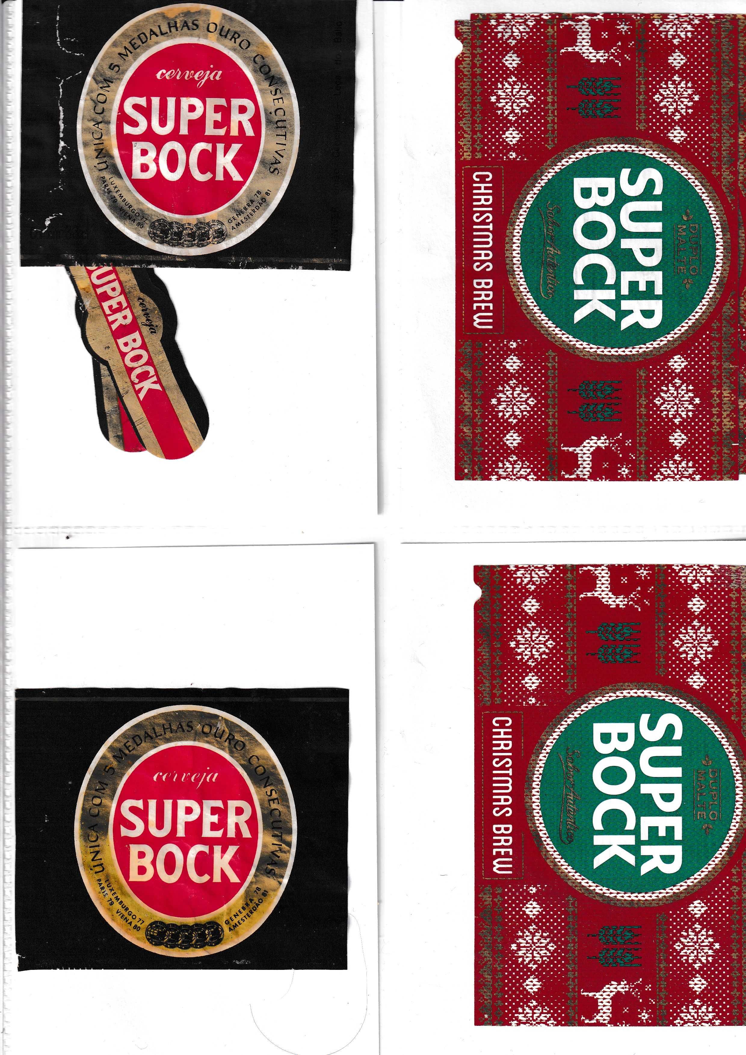 Rotulos de Cerveja Super-Bock muito antigos