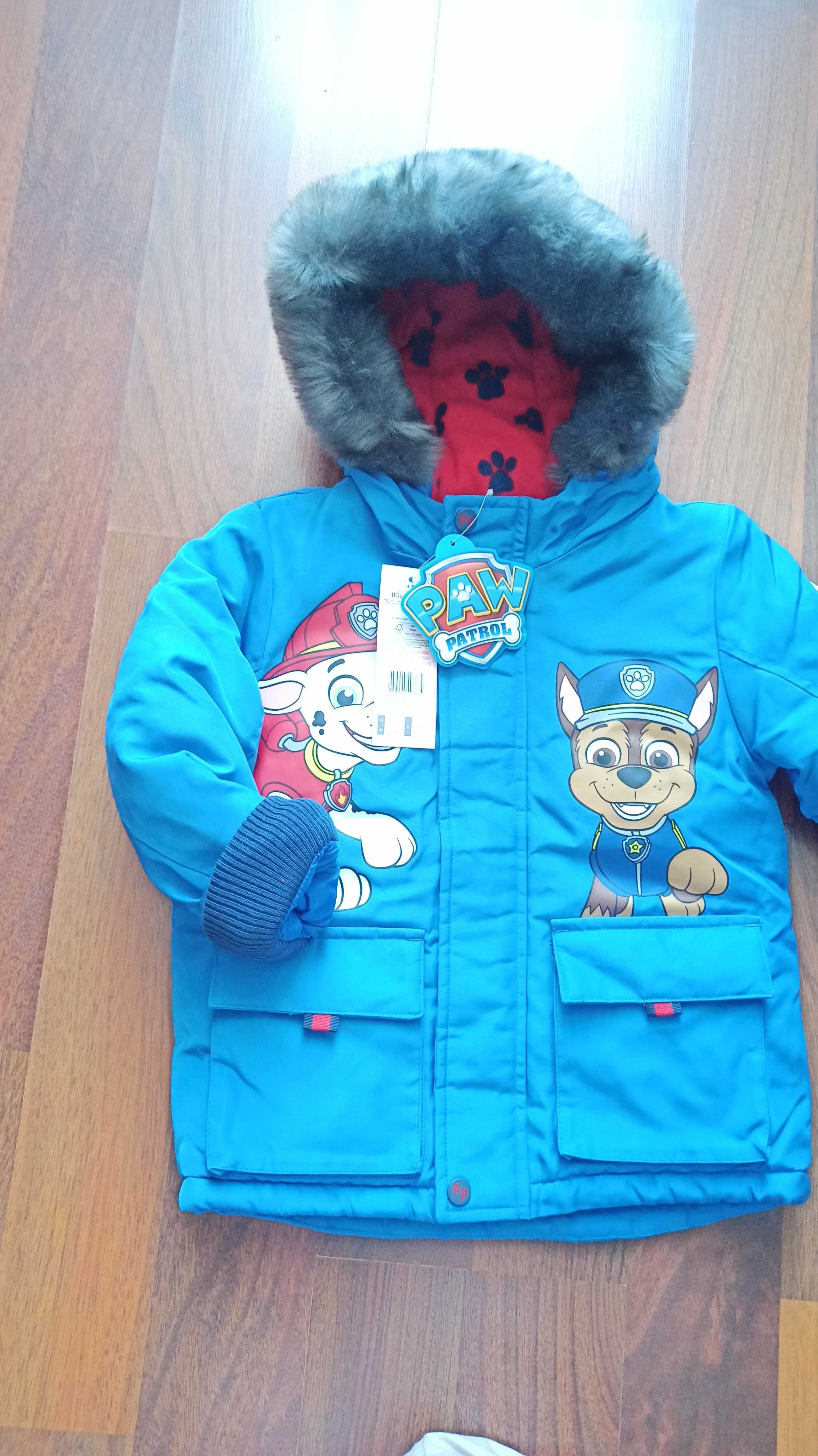 Kurtka zimowa chlopieca Psi patro Paw patrol 110 4-5 lat nowa