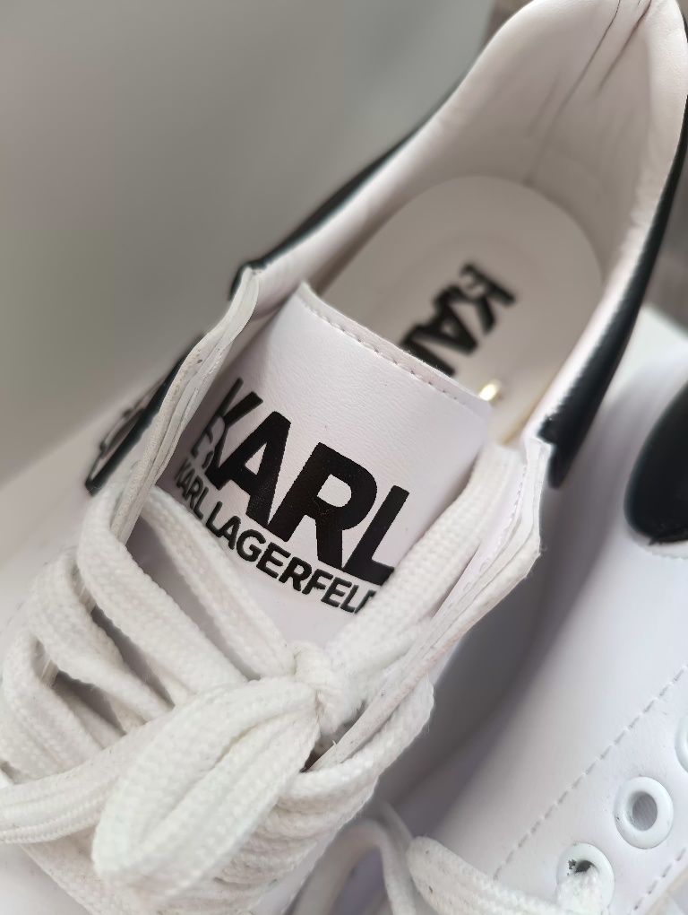 Sneakersy białe buty sportowe na platformie Karl Lagerfeld rozmiar 38