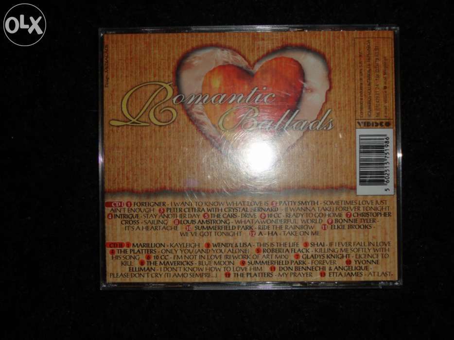 CD's Romantic Ballads Albuns 1 e 2