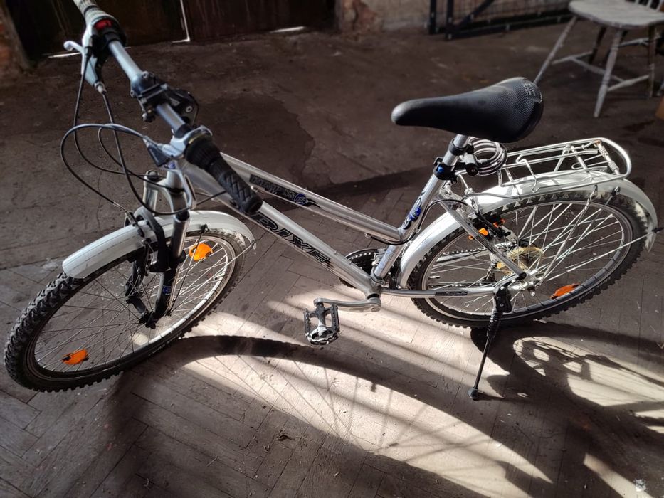 Rower damka aluminiowy gratis rękawiczki na rower
