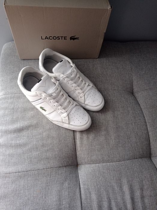 Buty Lacoste Chaymon rozmiar 44 białe skóra skórzane super męskie