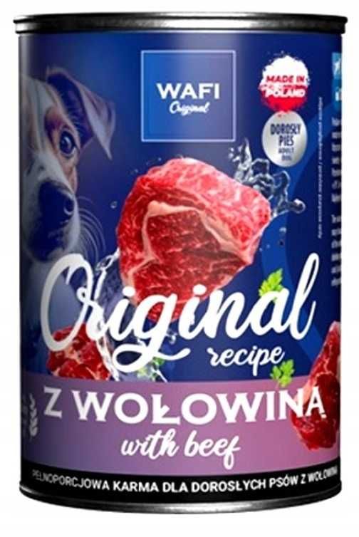 Karma dla psa WAFI 65% Mięsa MIX Smaków 12 x 400g Hurt Detal