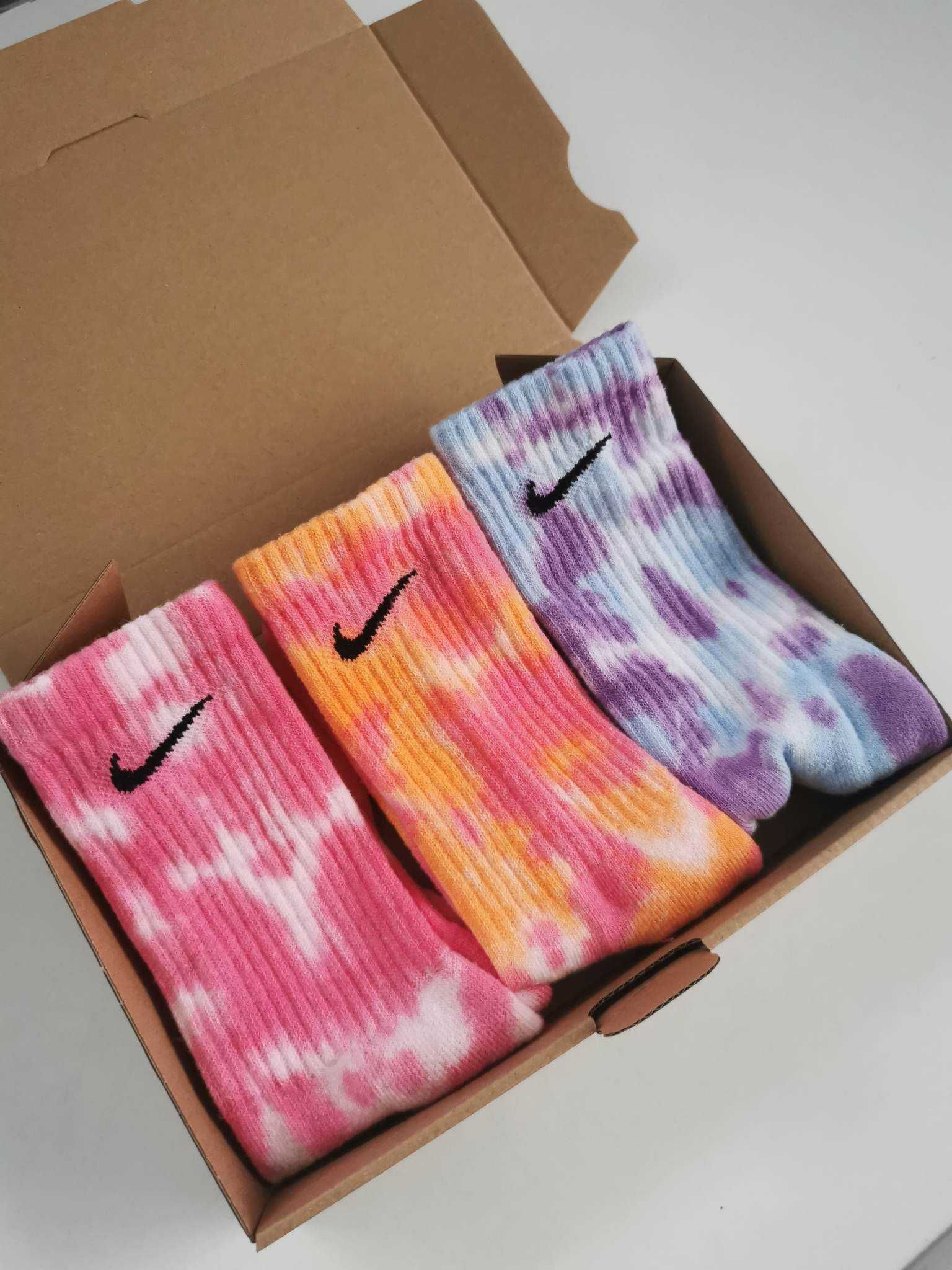 Skarpety nike tie dye 3 pary