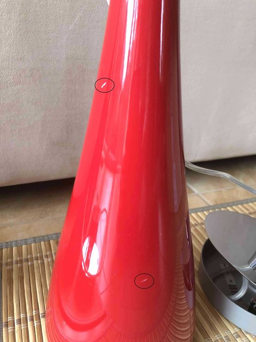 1 czerwona lampa wisząca, Jazz Mini VIBIA, model 1337, Białystok