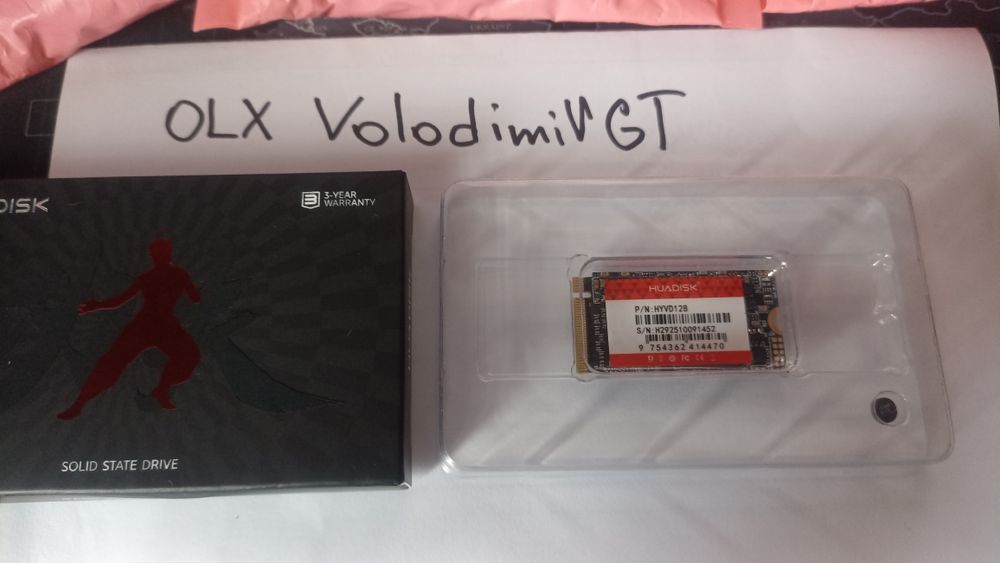 Новый. Твердотельный ssd накопитель nvme m2 Huadisk 128gb 2242 TLC