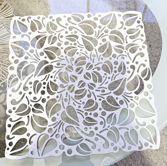 Nowa biała, podwójna, gumowa antypoślizgowa kratka do zlewu