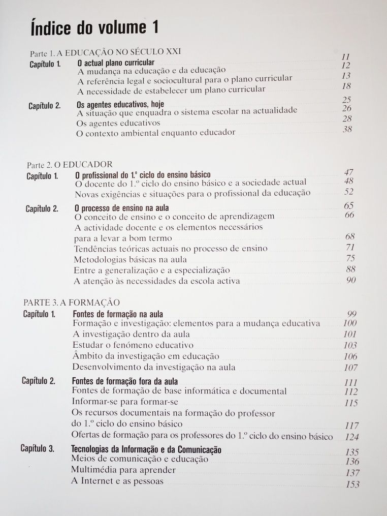 Os docentes do 1º e do 2º ciclos do ensino básico - 4 volumes novos