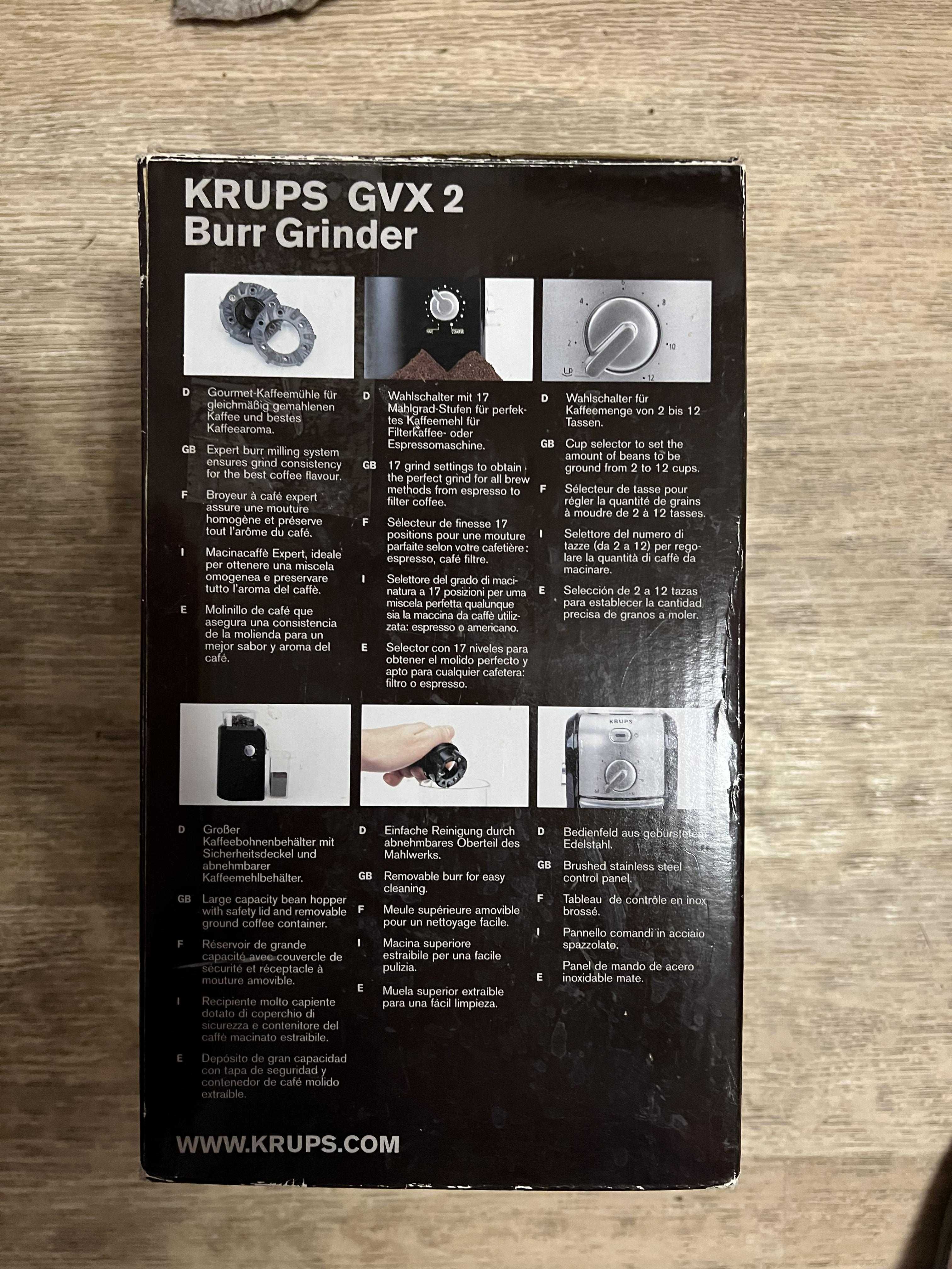 Кавомолка KRUPS GVX 242
