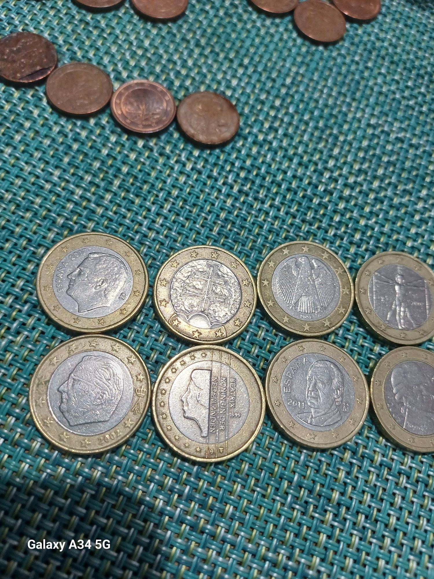 Vendo moedas de 1 €