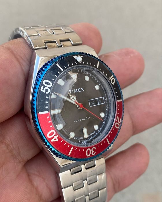 Механические часы Timex M79 Automatic “Pepsi” - автоподзавод, классика