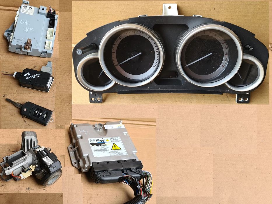 Mazda 6 GH komplet zestaw startowy 2.0 diesel RF8G komputer stacyjka bcm kluczyk