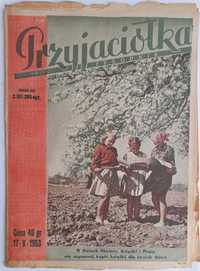 PRZYJACIÓŁKA 20 / 1953 okładka - Dni Oświaty, Książki i Prasy