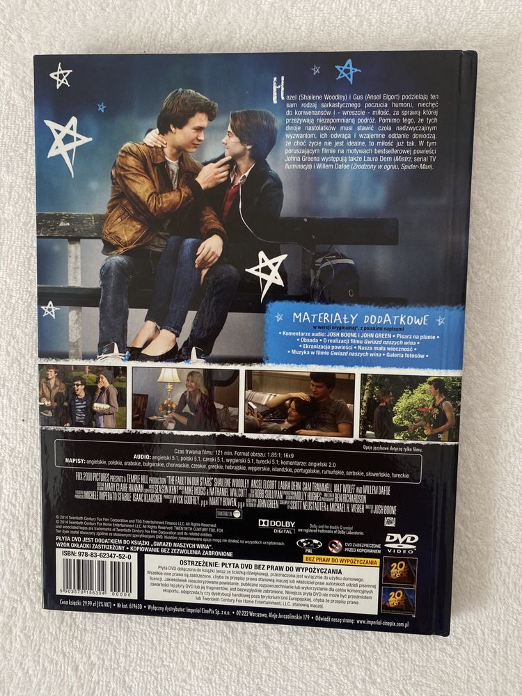 Gwiazd naszych wina film DVD z książką książeczką