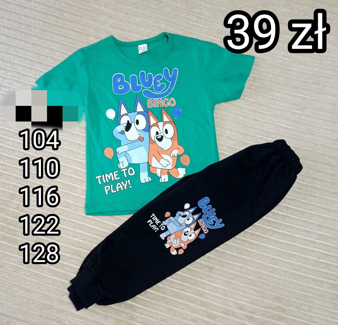 Komplet Bluey i Bingo t-shirt spodnie dres