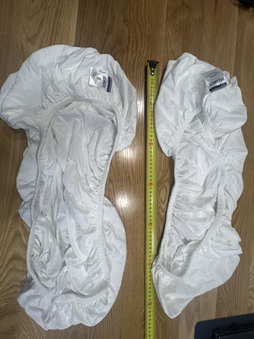 Pokrowiec na gumce na poduszkę 40 90 cm biały nowy