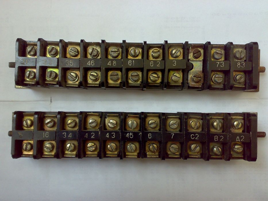 Клеммная колодка ЗН19-2531205У2 660В 25А 11 пар, зажимы наборные