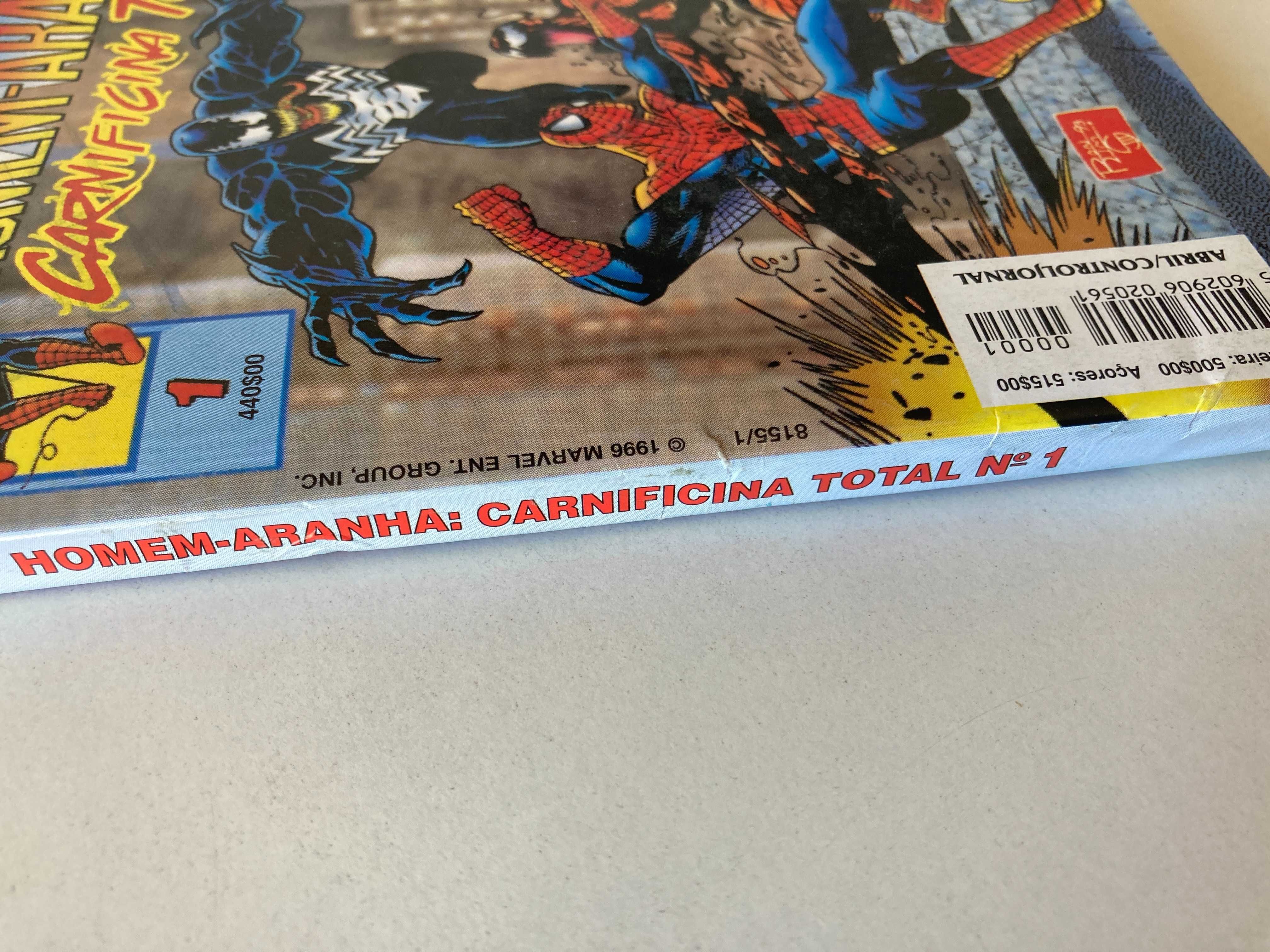 Homem-Aranha Carnificina Total Nº01 (1996) - HQ Banda desenhada PT/PT