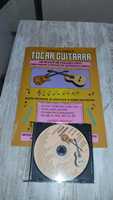 CD áudio e livro para aprender tocar guitarra.