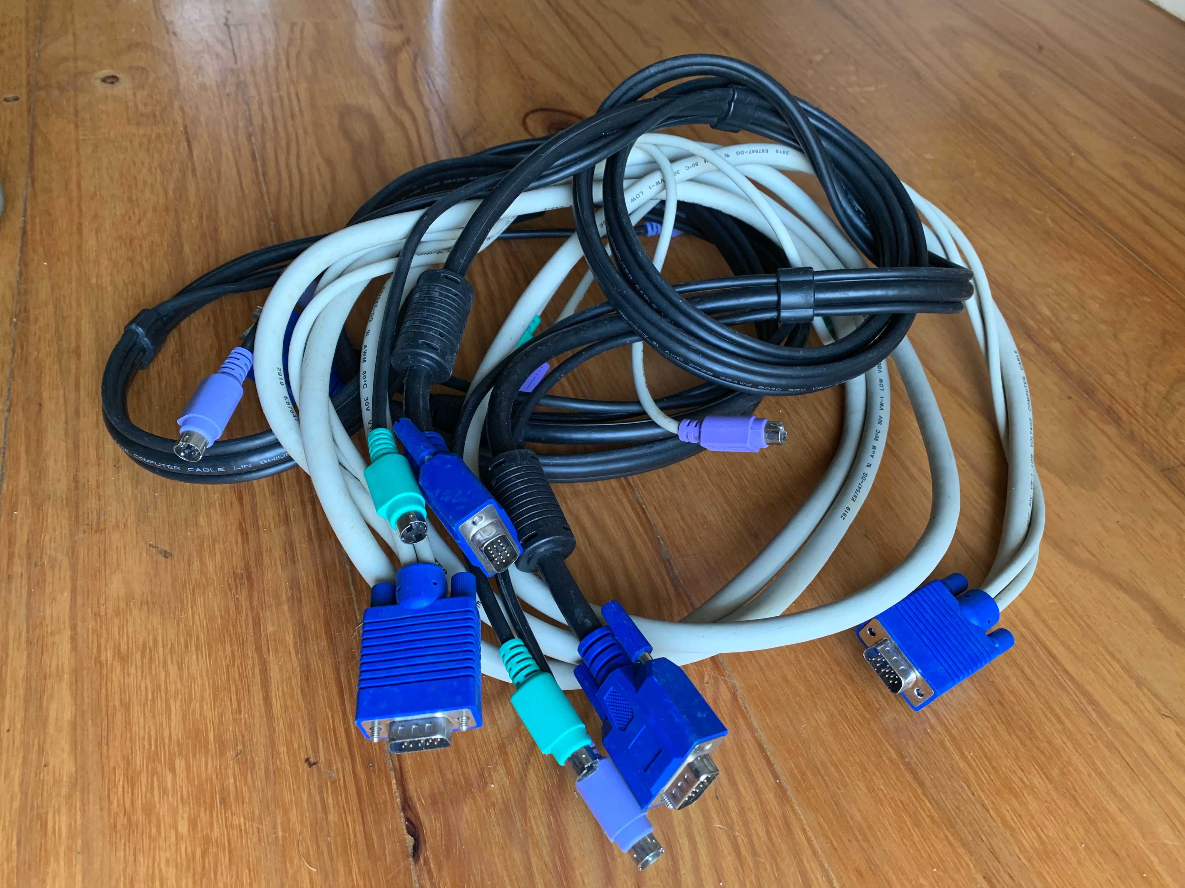 All-in-one Low-voltage KVM cable (VGA+2PS/2)