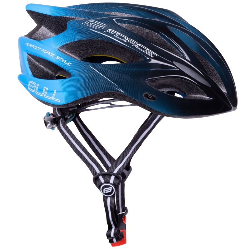 Kask Rowerowy Force Bull Hue Mips Czarno-Niebieski S/M