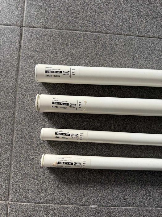 Conjunto varão IKEA HUGAD/RACKA para cortinado