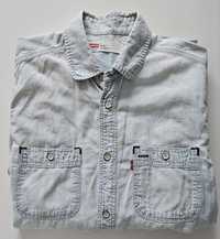 Levi's koszula jeansowa S niebieska babyblue standard levis