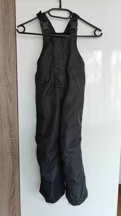 Spodnie narciarskie ogrodniczki zimowe czarne 98 104 Lupilu chłopięce