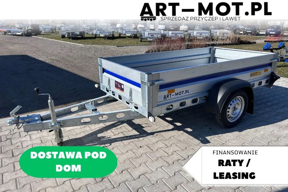 Wiola KRAKUS / DOSTAWA! / 242x122x38 / BARDZO MOCNA / SPAWANA / KOŁO PODPOROWE / SOLIDNE KOMPONENTY  przyczepa samochodowa LEKKA / koło podporowe / kliny / uchwyt / wzmacn