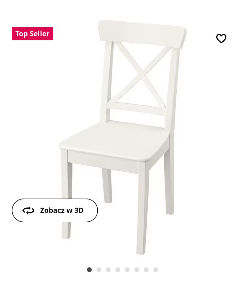 Biale krzeslo ikea INGOLF