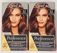 2 x L’Oreal Preference Farba do włosów 5.3 Virginia